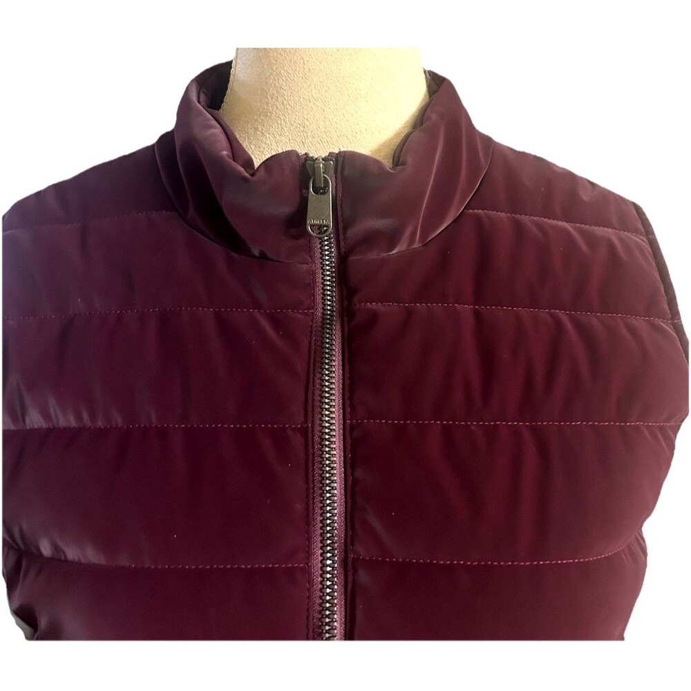 Athleta Vest Womens Sz L Burgundy Puffer Hybrid Hanover Spiced Cabernet - Picture 2 of 9